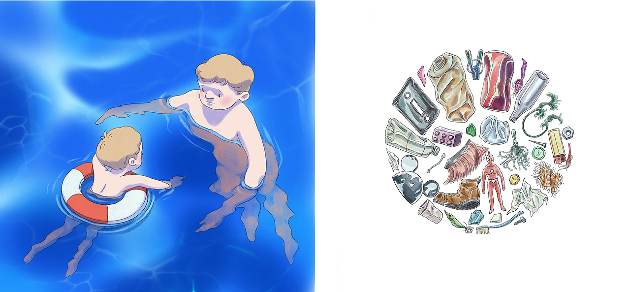 海洋环保教育绘本（图ZMTUzODM5ODYw） - 绘本 - 站酷设计师月球工作室原创素材 - 站酷ZCOOL