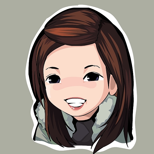 闲来无事绘制的个人微信QQ微博头像