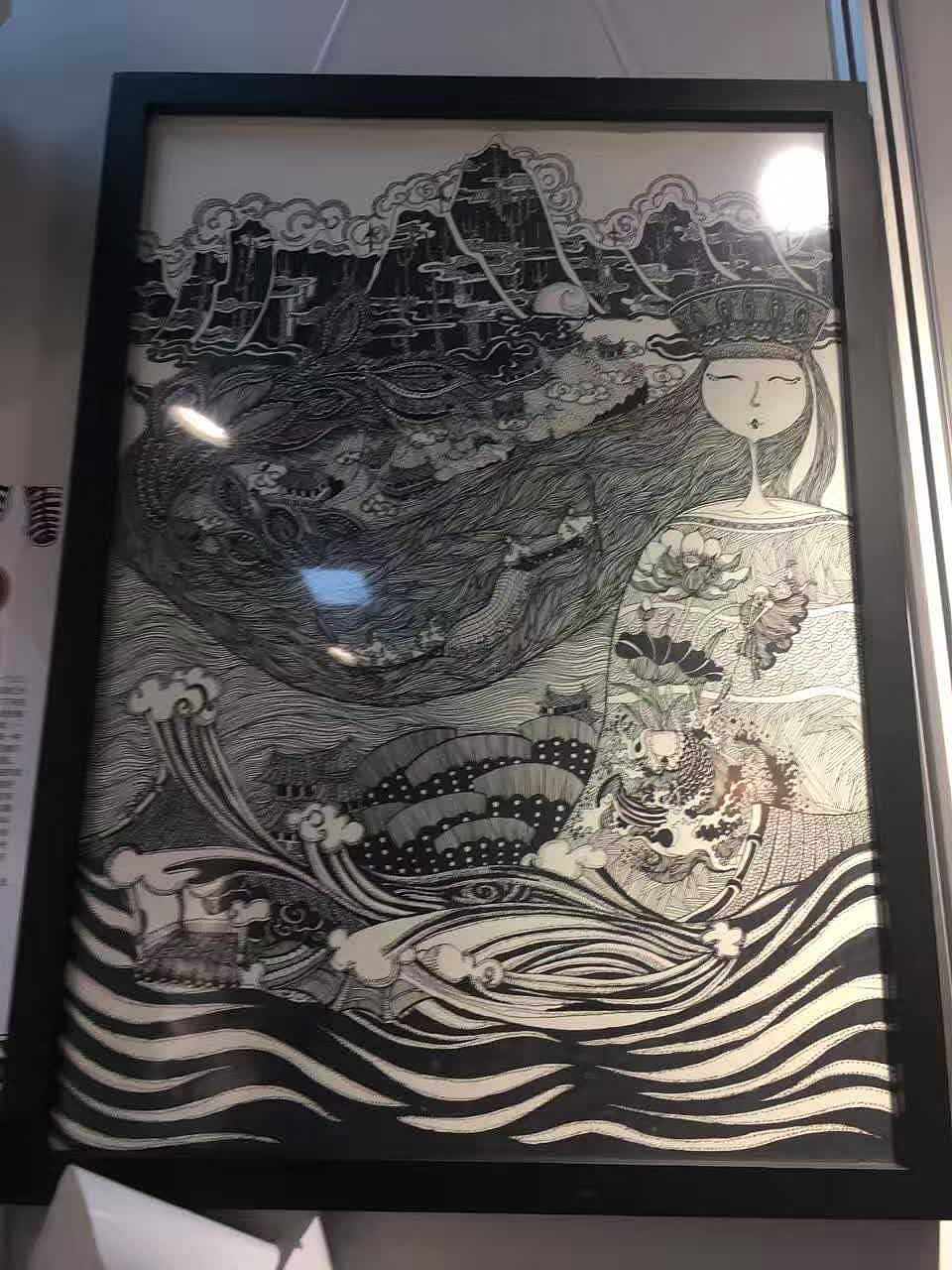 手绘风花雪月插画