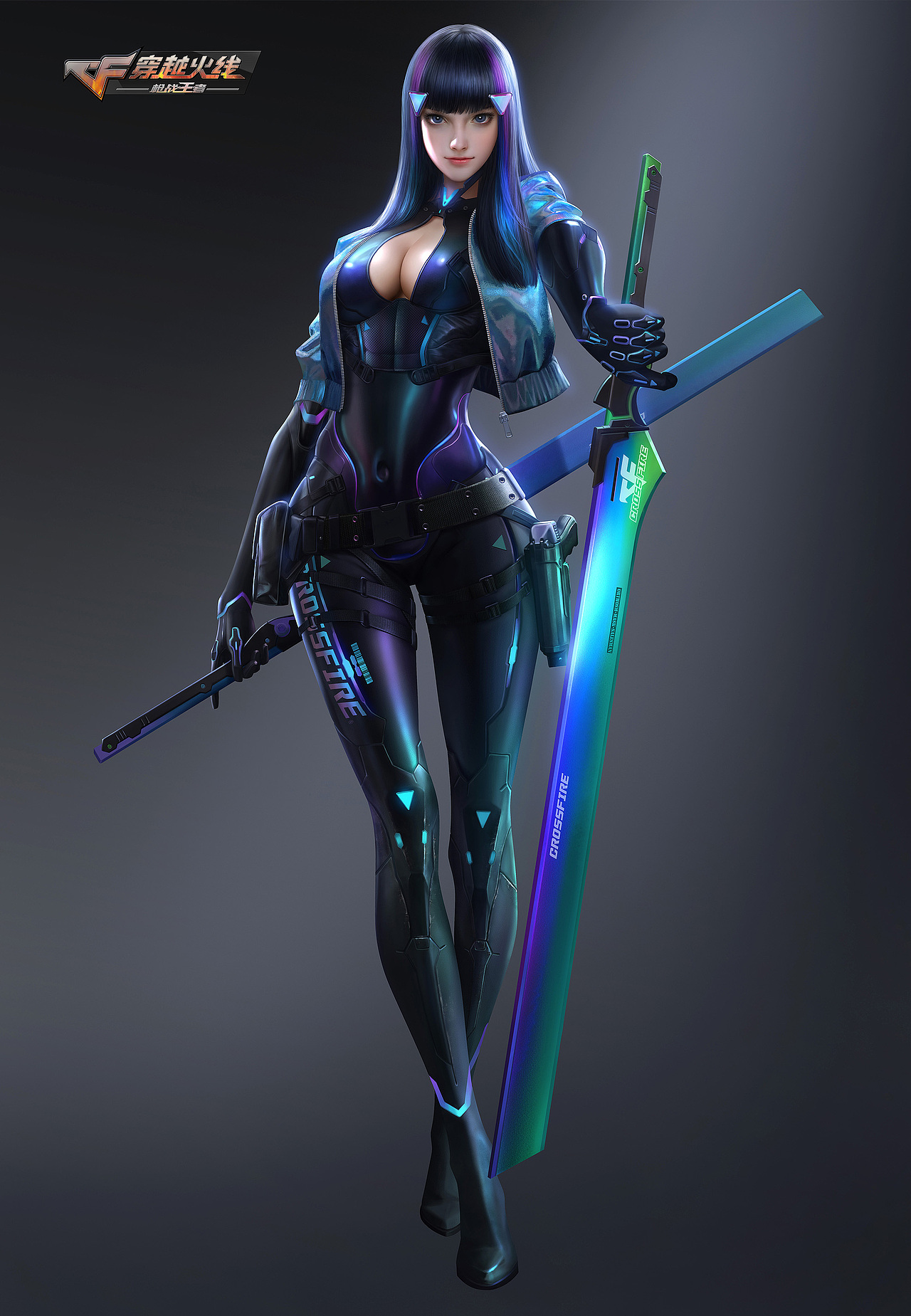 为游戏《穿越火线》创作的角色立绘