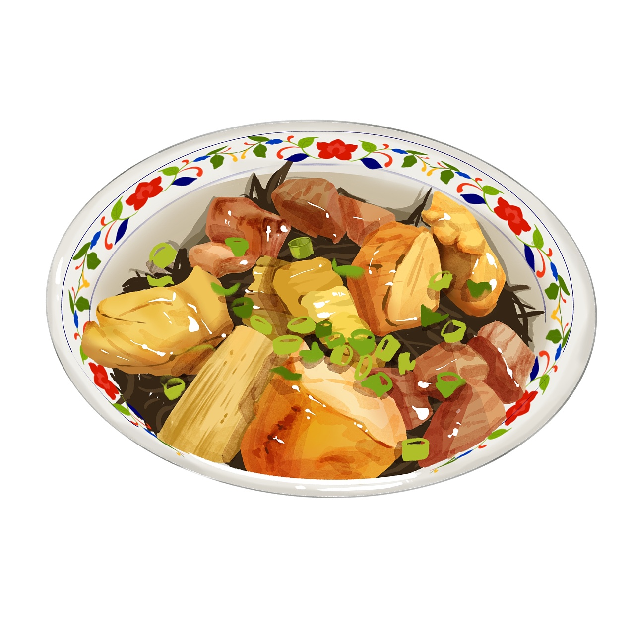 原创系列插画:手绘日料美食