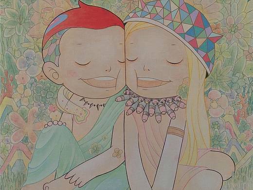 新作品“贴贴”