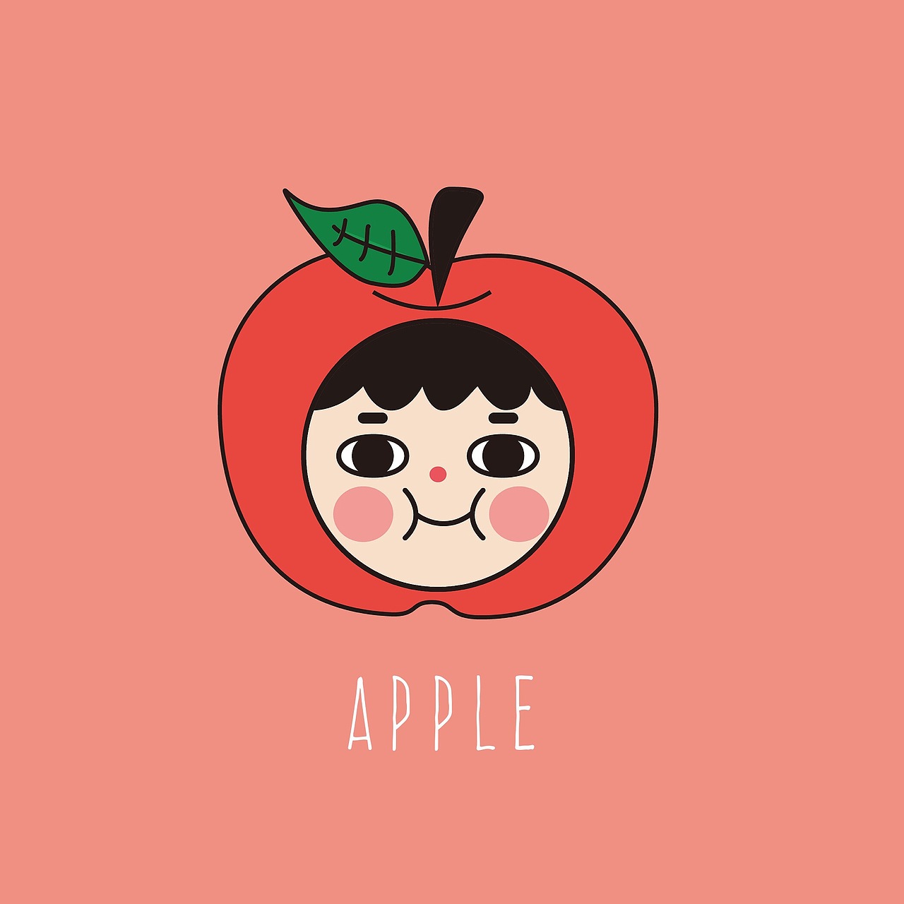 ai矢量插画水果系列头像