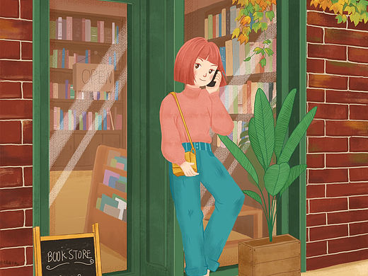 赴一场秋日的约定（个人主页-ZMzc5NDQ3OTI=） - 创作习作 - 站酷设计师左肩有只鬼原创素材 - 站酷ZCOOL