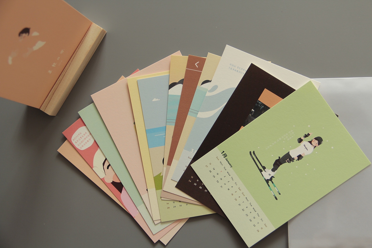 2019“柔软的你”原创插画日历