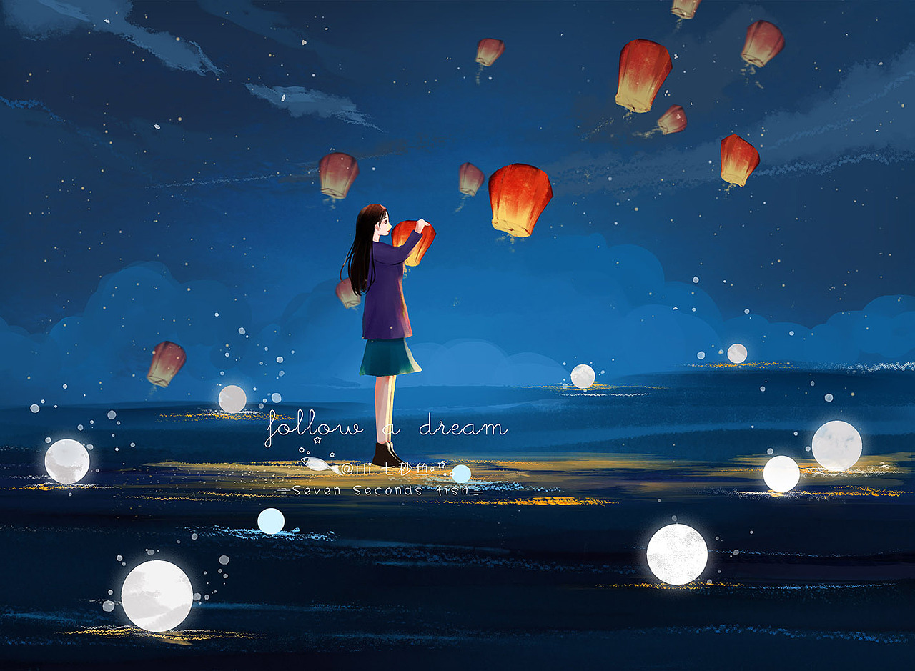 举报收藏分享原创作品插画创作习作少女愿望唯美