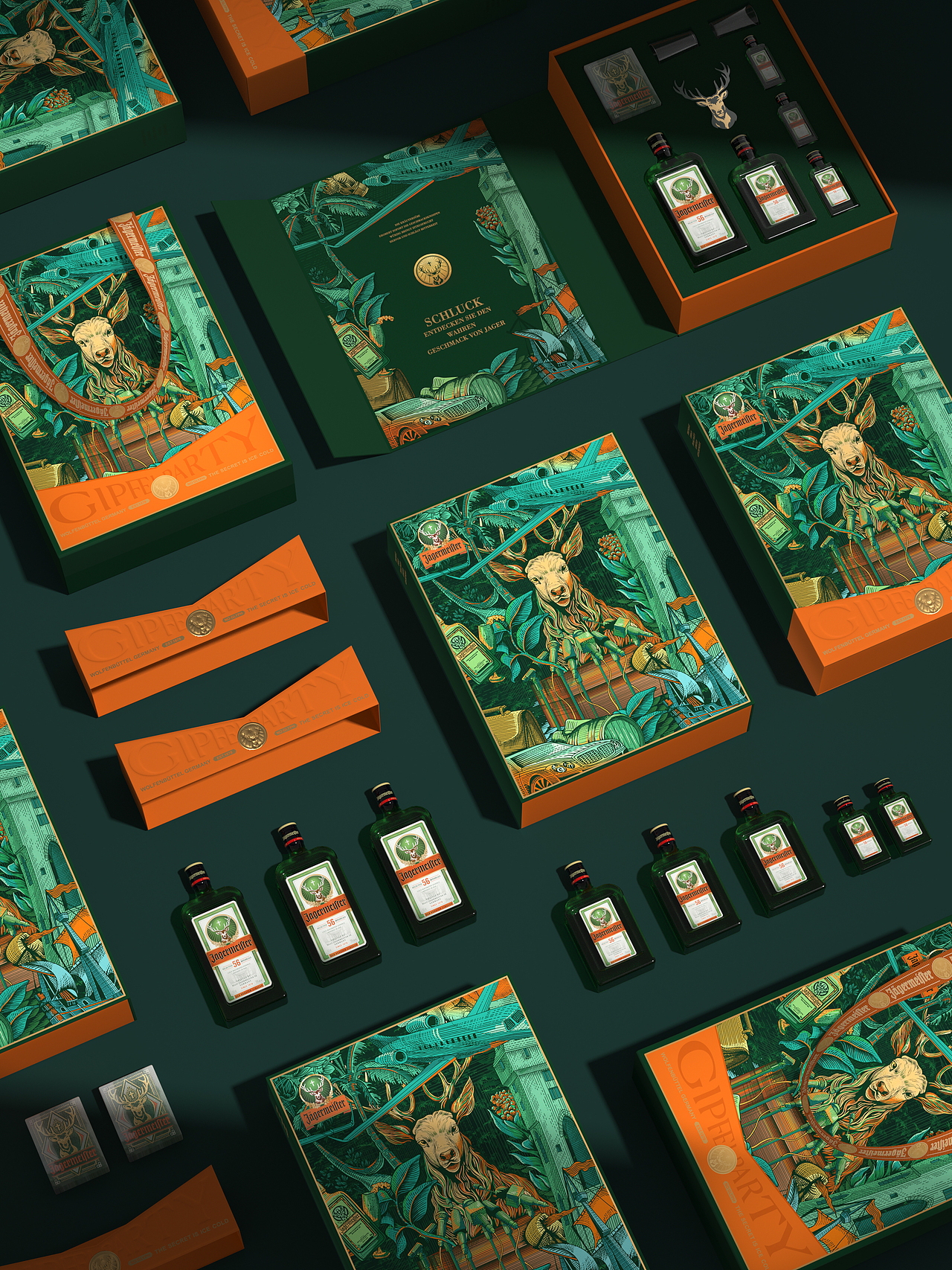 野格xHelloLink酒包装 洋酒礼盒 酒包装设计 礼盒设计