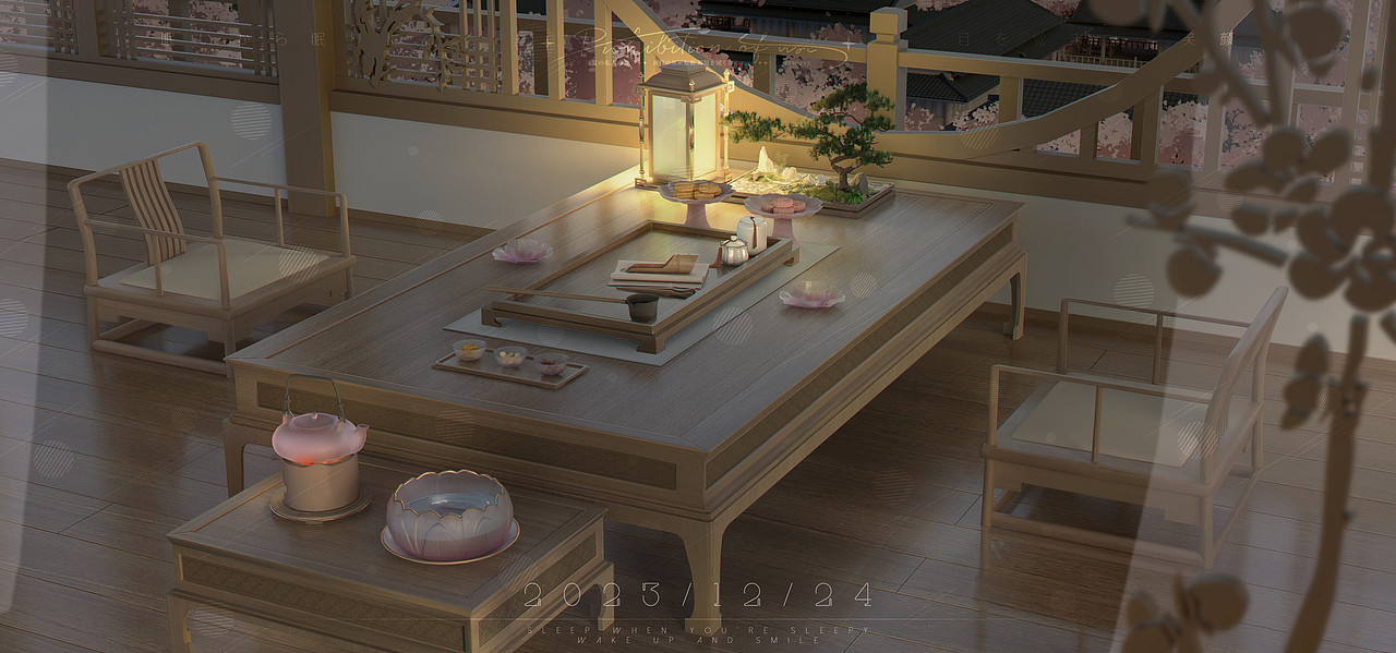 古代场景·饮茶（图ZMzU4NDQ0MzEy） - 创作习作 - 站酷设计师星夏在放羊原创素材 - 站酷ZCOOL