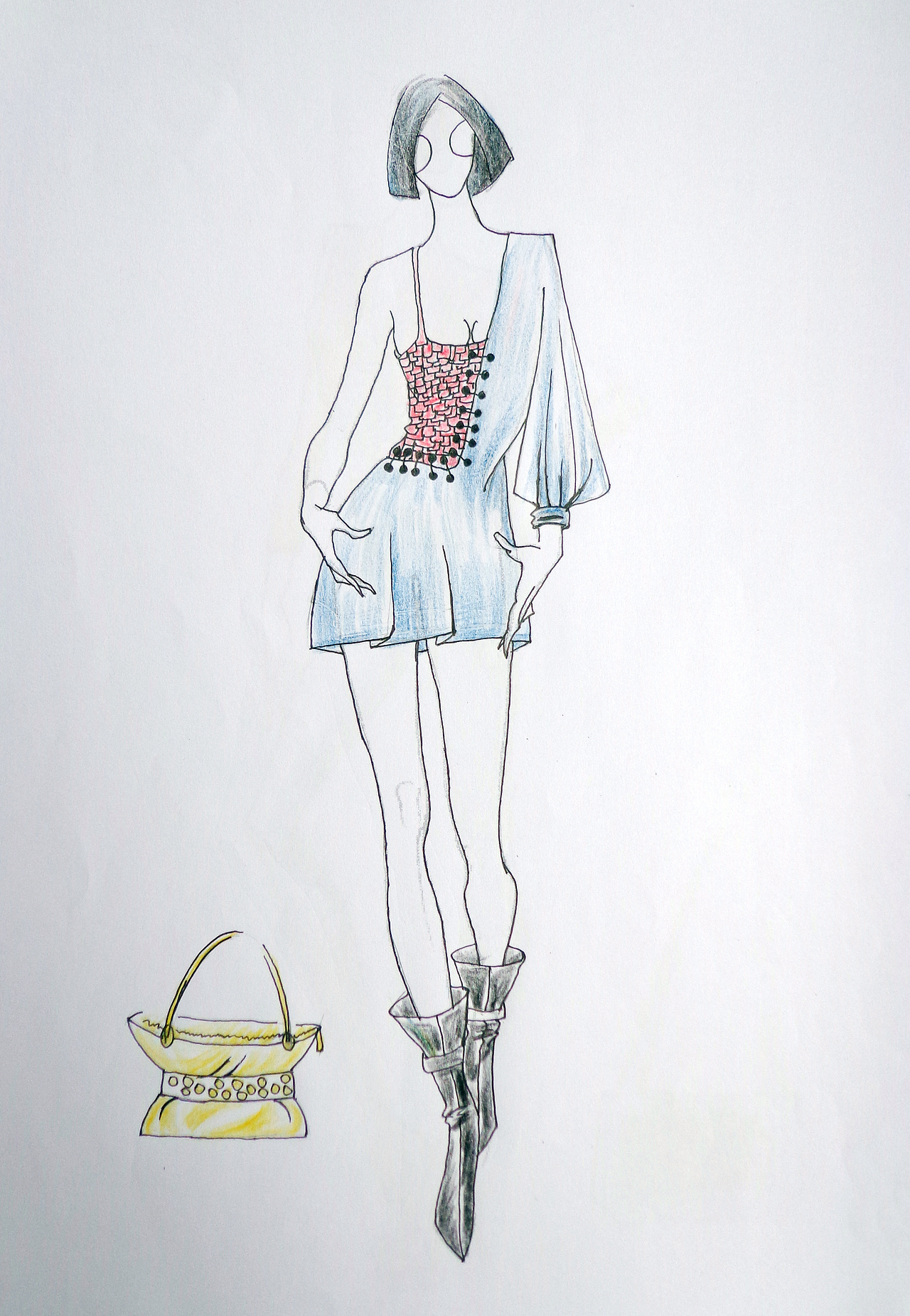 服装设计（图ZMjkzMTk2NTY=） - 艺术插画 - 站酷设计师Aprilyoyo原创素材 - 站酷ZCOOL