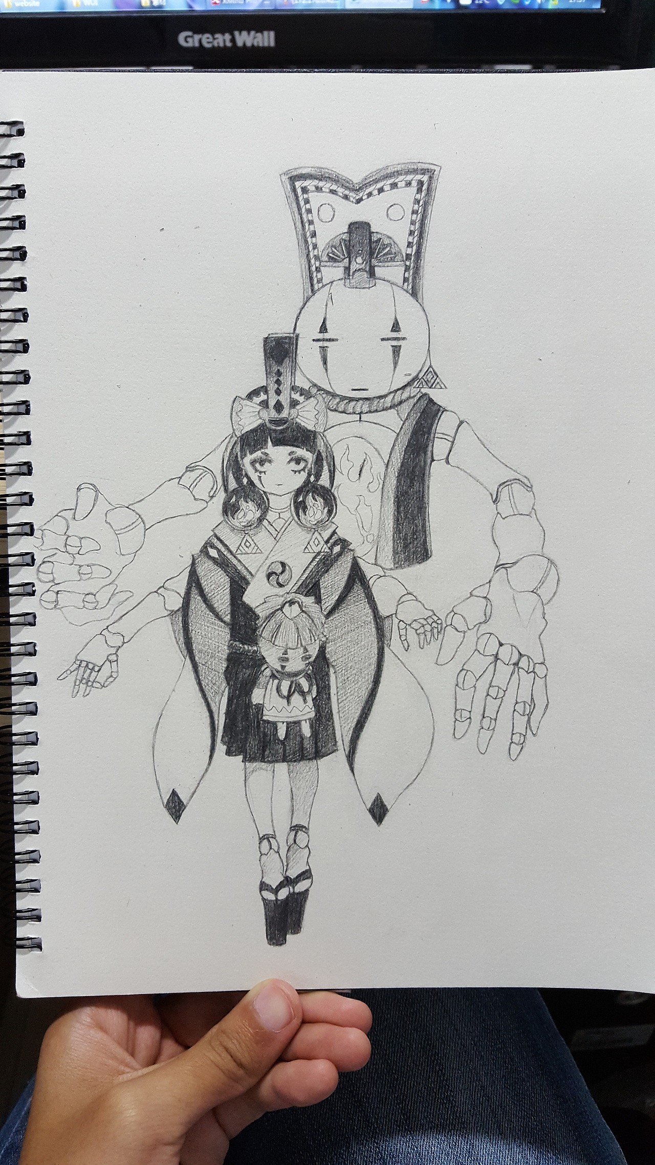 【临摹渣作】阴阳师式神——傀儡师|插画|创作习作|傀儡师meng_原创