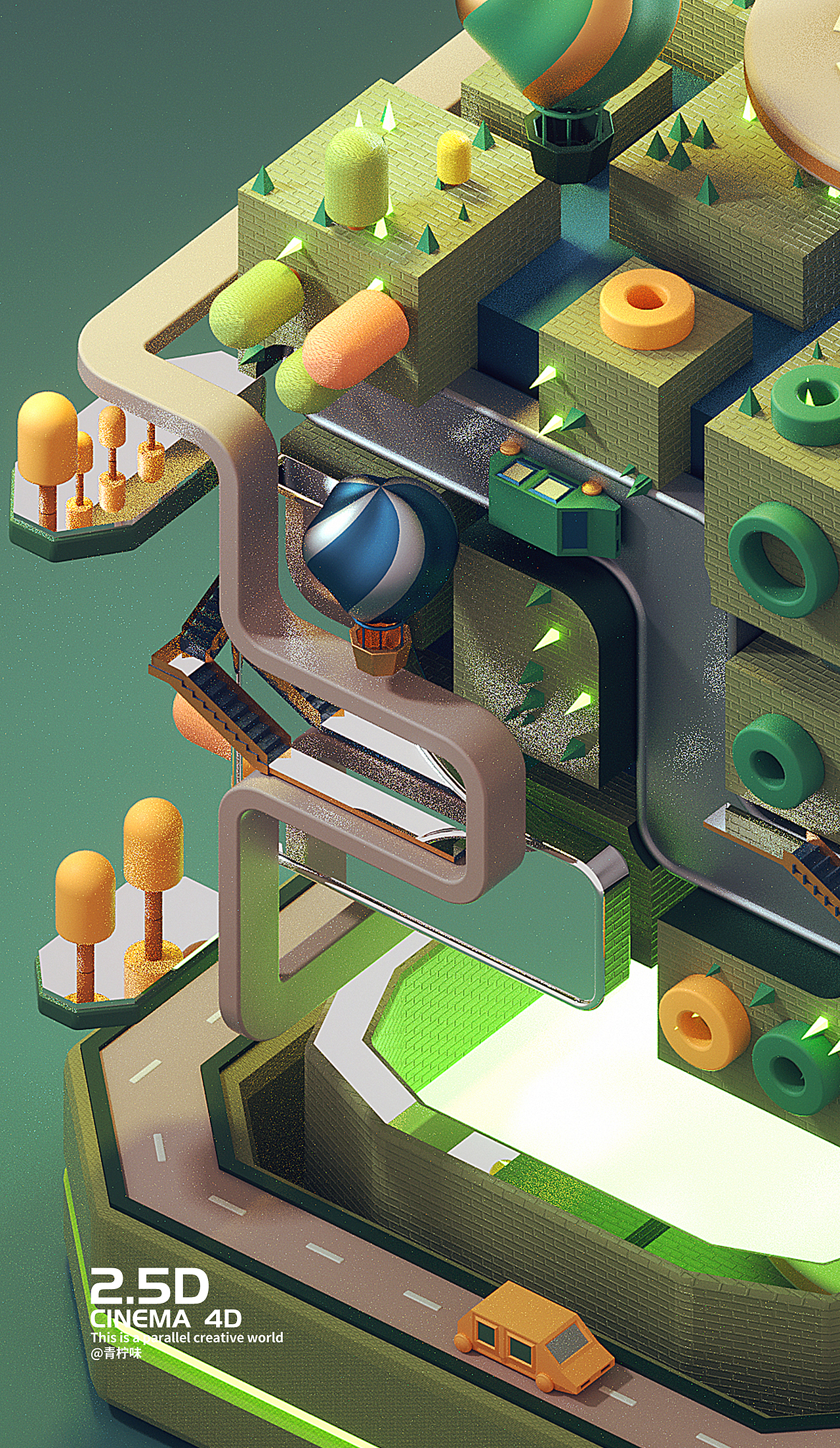 C4D-Parallel 2.5D（图ZMTk0MzUwNDI4） - 其他三维 - 站酷设计师三六八复机原创素材 - 站酷ZCOOL