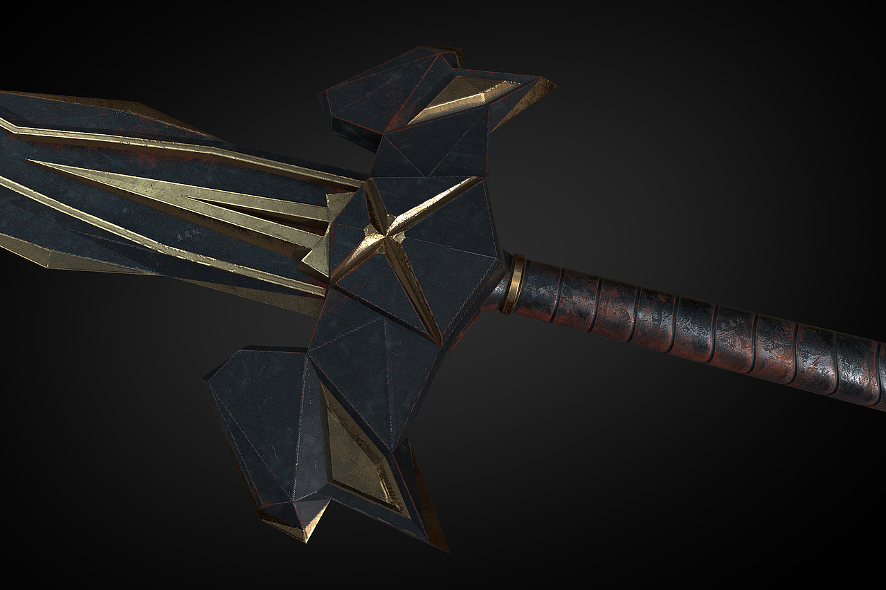 原创游戏冷兵器武器道具系列双手大剑