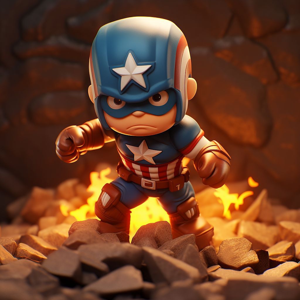 Q版美国队长（图ZMzQyNDQ0NTM2） - 图标 - 站酷设计师Ai思想家原创素材 - 站酷ZCOOL