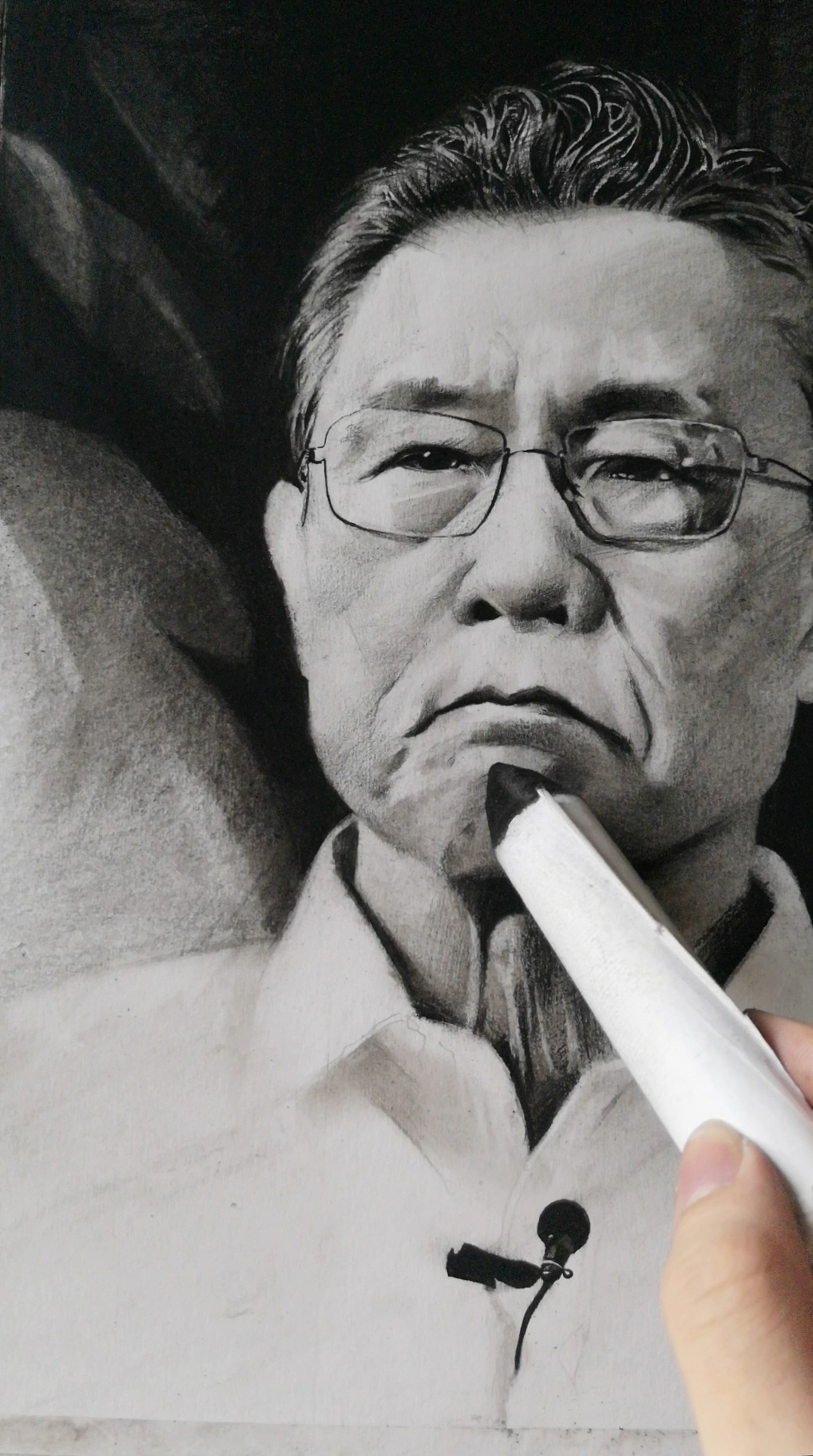 素描《钟南山》