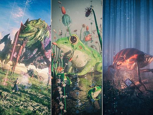 生物类场景渲染octane render
