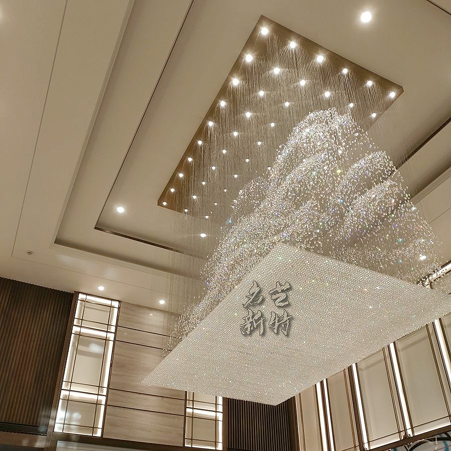 创意艺术造型吊线水晶灯