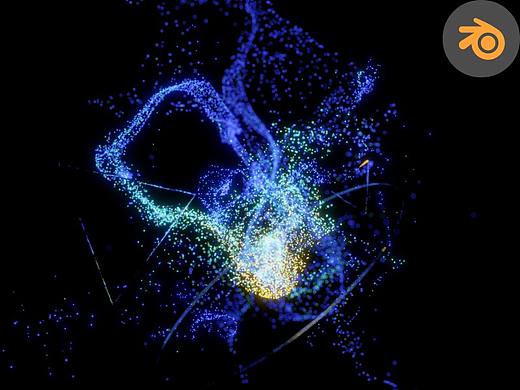 【Blender 粒子2.0】十分钟打造酷炫粒子场景