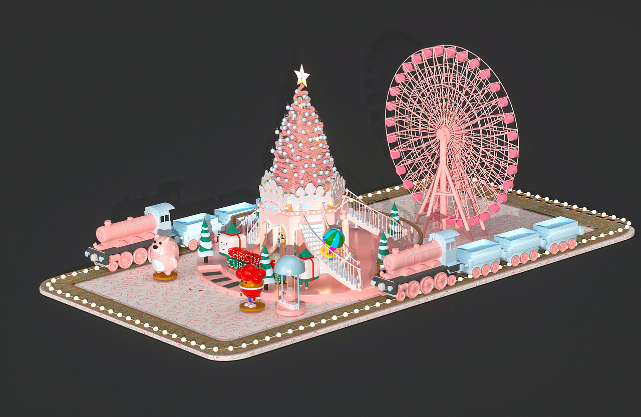 圣诞节美陈 圣诞DP（图ZMTg5MTkyMzQ4） - 其他三维 - 站酷设计师设计主义原创素材 - 站酷ZCOOL