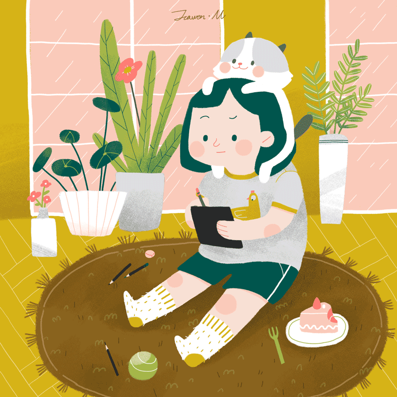 陪伴（图ZODkzODk2NjQ=） - 创作习作 - 站酷设计师猫加温原创素材 - 站酷ZCOOL