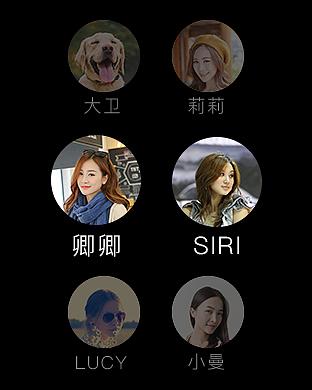 联系人列表,大图模式,方便用户浏览