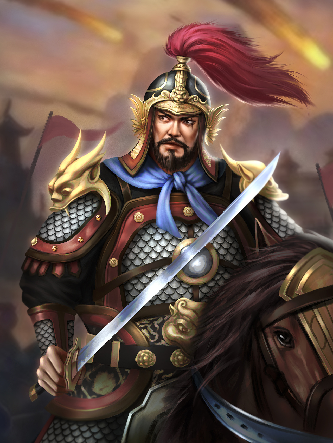 明朝武将|插画|创作习作|梦的挽歌 - 原创作品 - 站酷 (zcool)