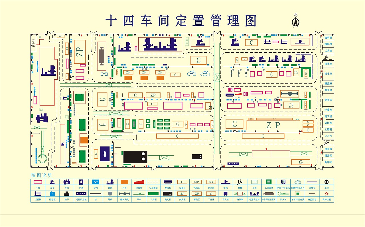十四车间定置管理图