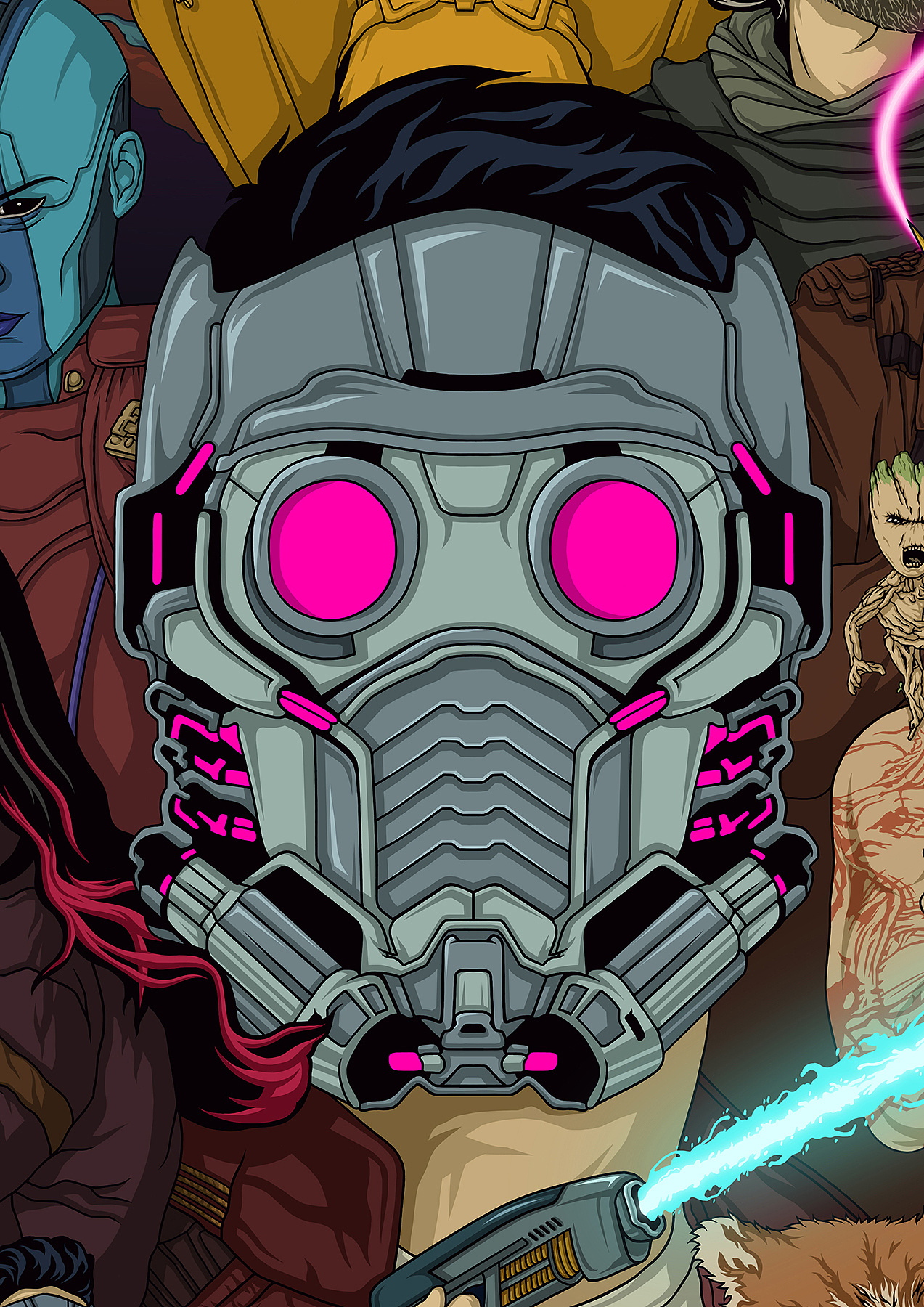 银河护卫队2音乐动态海报