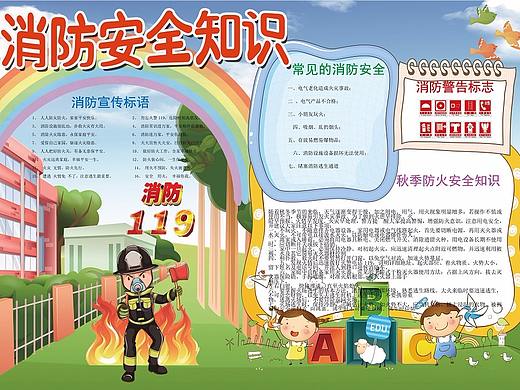 预防火灾消防安全手抄报Word模板