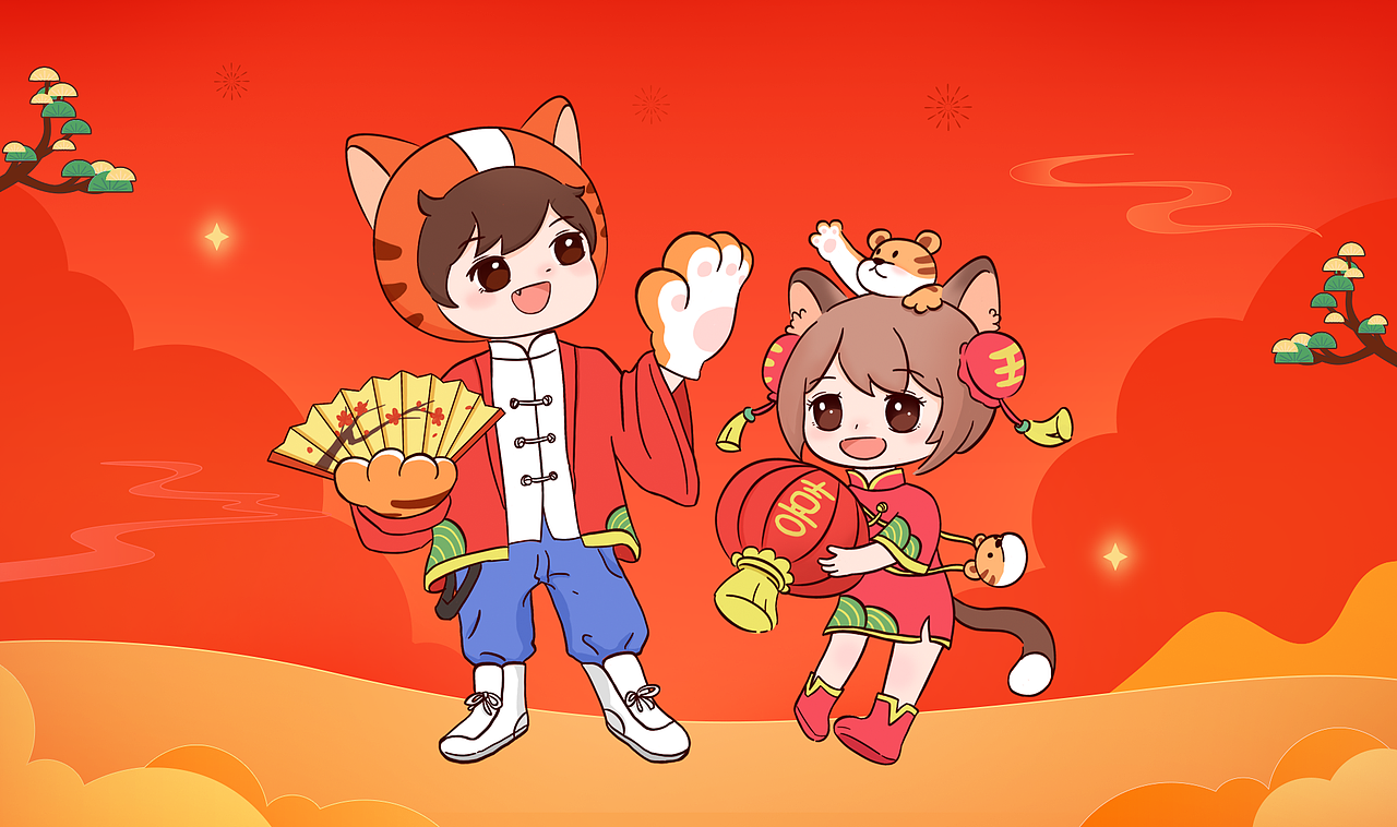 2022虎年新春表情包（图ZMjg2NzAzNjQw） - IP形象 - 站酷设计师Miuca原创素材 - 站酷ZCOOL