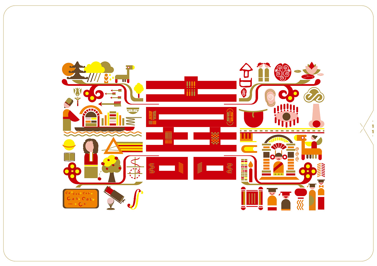 2019青春答卷# 《古汉叠字设计》