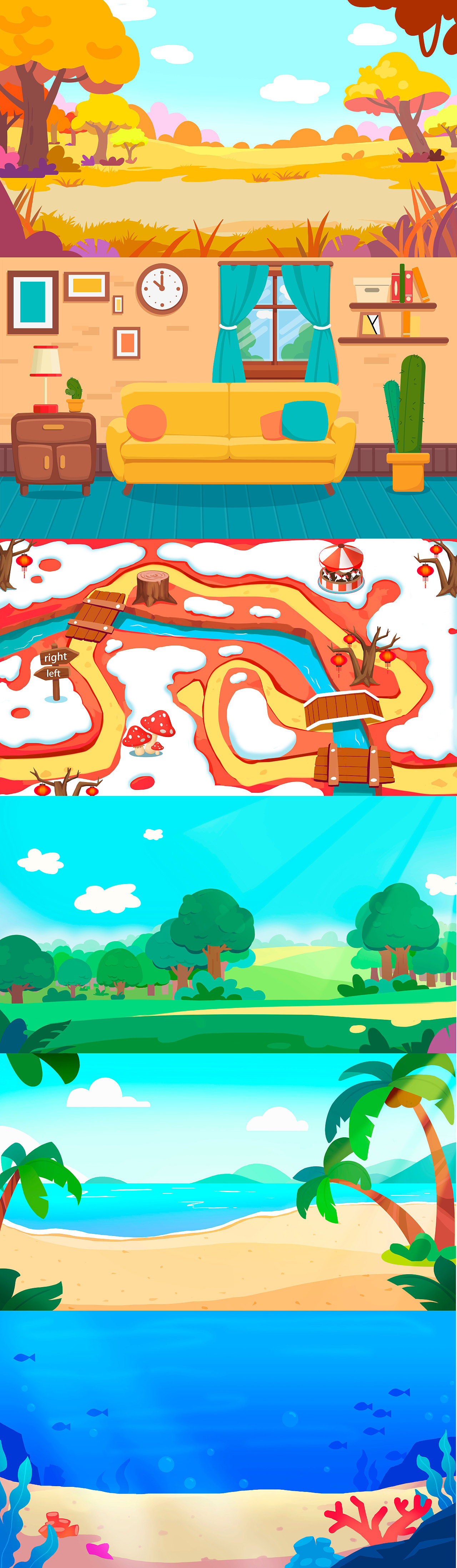 场景（图ZMjUwMjcwMzEy） - 儿童插画 - 站酷设计师血瓶原创素材 - 站酷ZCOOL