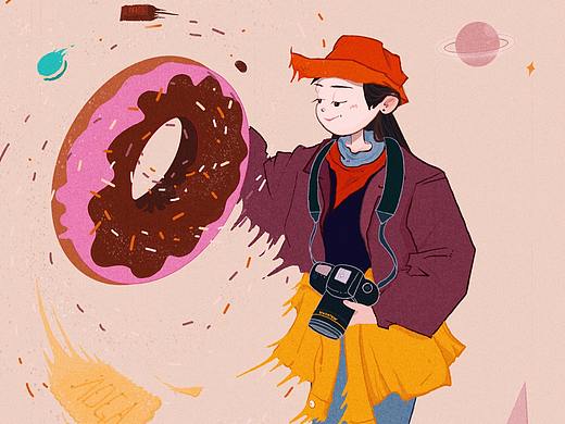 甜甜圈黑洞（个人主页-ZMzU0MTQxNjQ=） - 创作习作 - 站酷设计师魔女格蕗原创素材 - 站酷ZCOOL