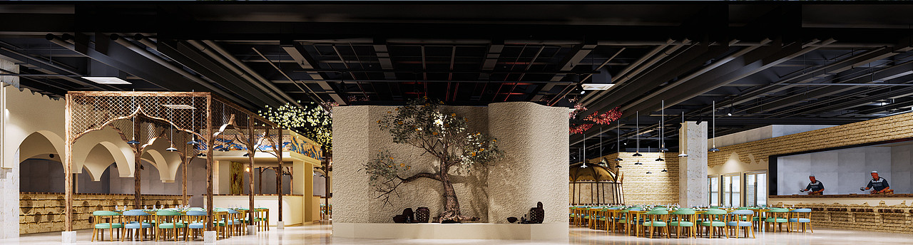 工装餐厅设计——复古餐厅