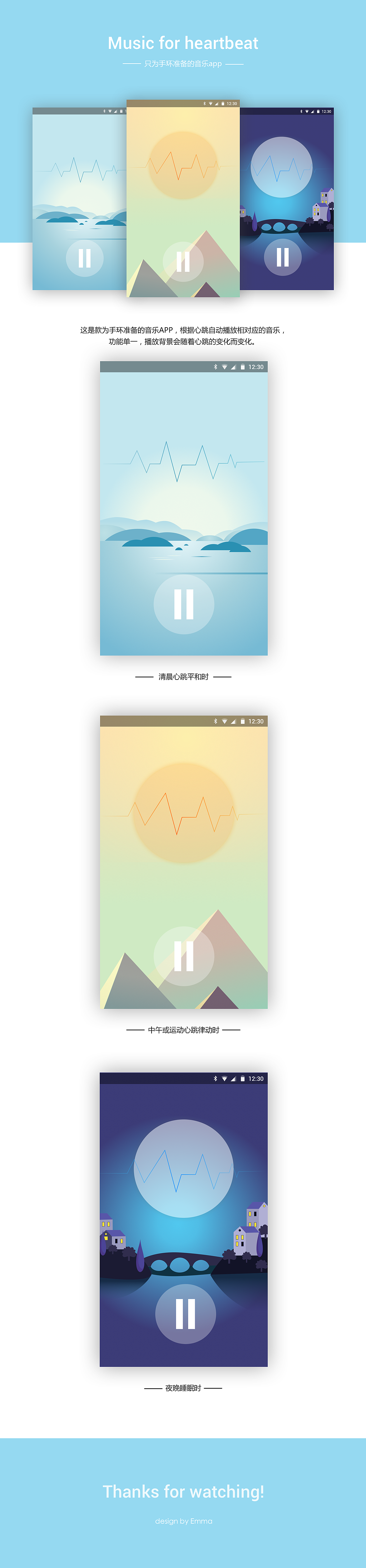 Music for beartbeat 音乐APP（图ZNjQ1NzA4MDQ=） - APP界面 - 站酷设计师鸡汁鹿哥原创素材 - 站酷ZCOOL