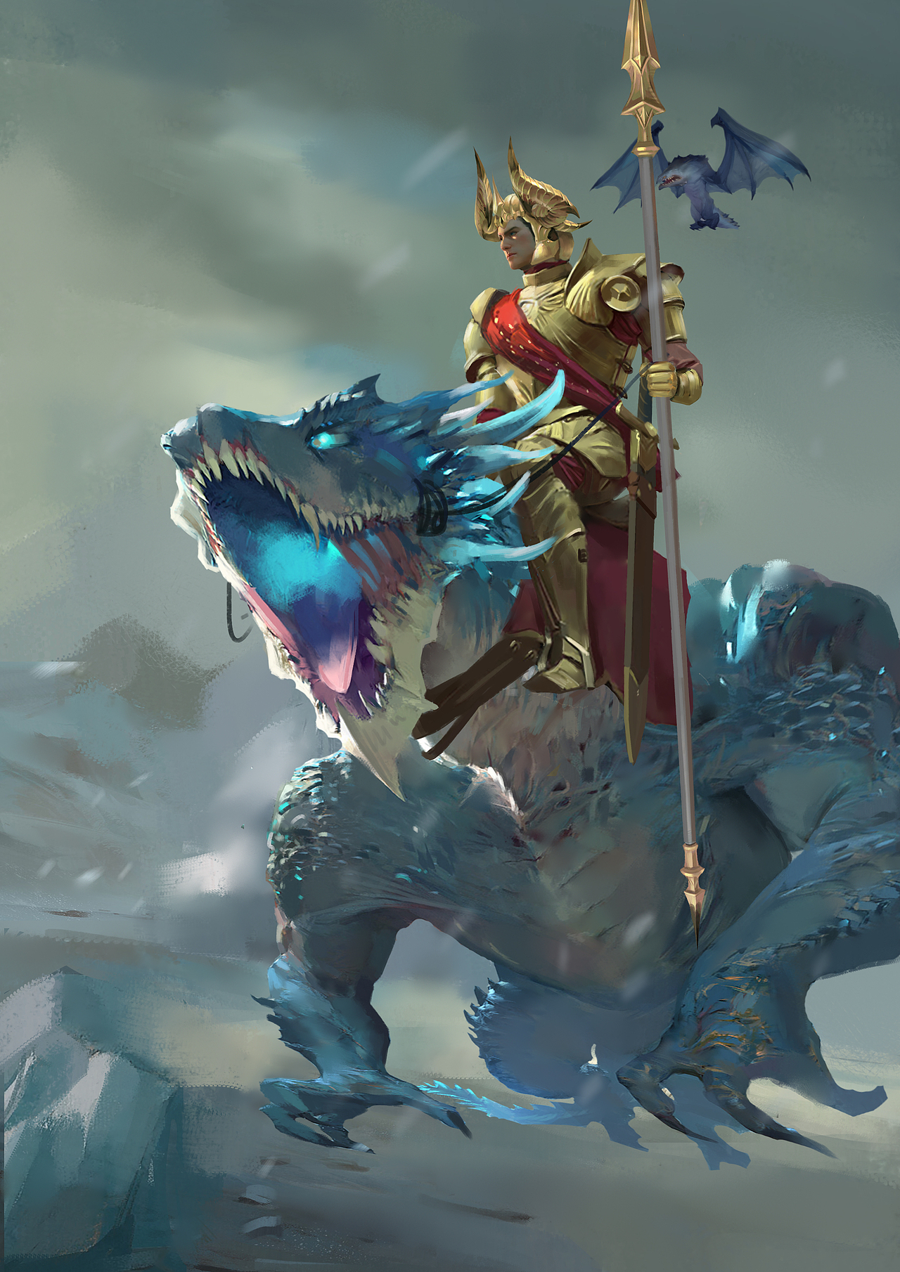 龙骑士（图ZMjQ3MzI0MTEy） - 商业插画 - 站酷设计师仙人不熬夜原创素材 - 站酷ZCOOL