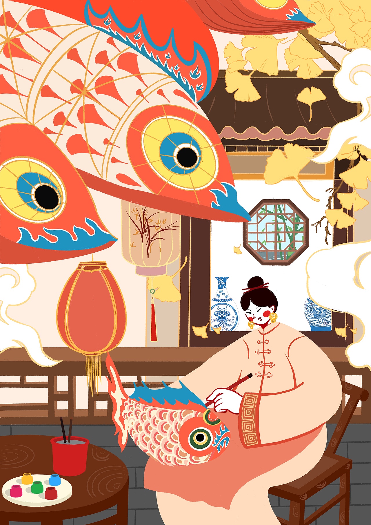 非遗插画 参赛已获奖（图ZMzIyMjExOTQ4） - 艺术插画 - 站酷设计师Wendy131原创素材 - 站酷ZCOOL