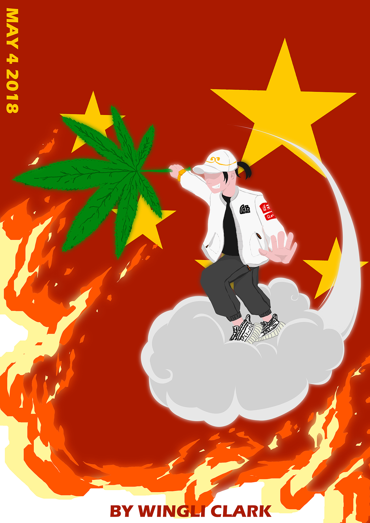 设计师都在秃顶，而我蓄起了长发（图ZMTE0ODMzOTQw） - 海报 - 站酷设计师CLARK文理原创素材 - 站酷ZCOOL