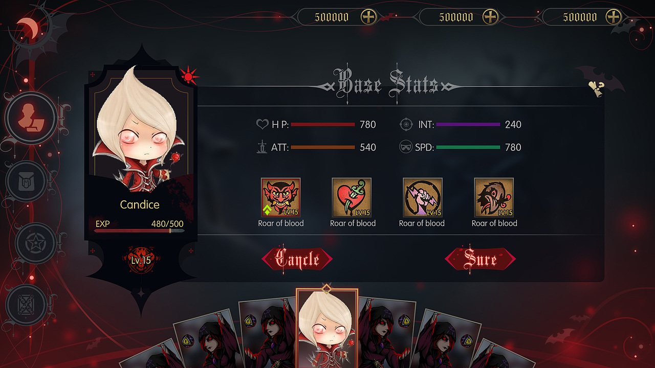 很早之前的哥特风练习~~~BLOOD MOON（图ZMTg3NTc0NTUy） - 游戏UI - 站酷设计师橙子Chris原创素材 - 站酷ZCOOL