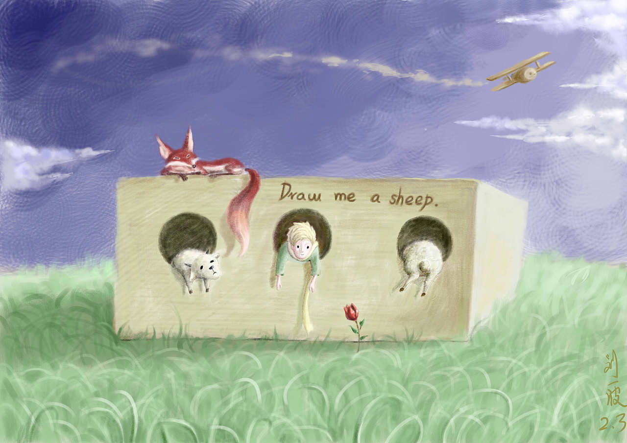 小王子（图ZNDI4NTE0ODg=） - 艺术插画 - 站酷设计师Abel_刘一波原创素材 - 站酷ZCOOL