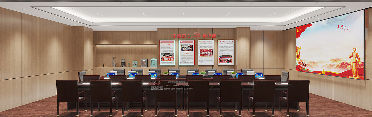 工装政府办公区设计——被光拥抱的办公空间