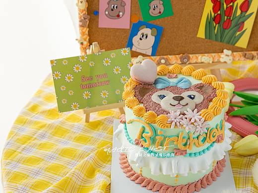 美食拍摄手绘蛋糕奶油生日蛋糕拍摄裱花蛋糕拍摄