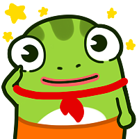 呆呆小熊的蛙哈哈表情