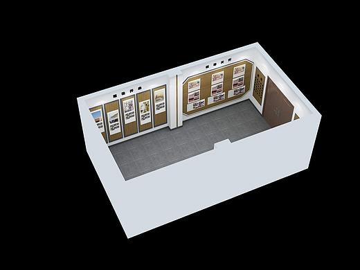飞越村史展厅展示定制3D效果图设计