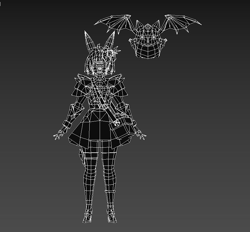 q版手绘角色模型|三维|人物/生物|utadakuraki_原创作品-站酷(zcool)