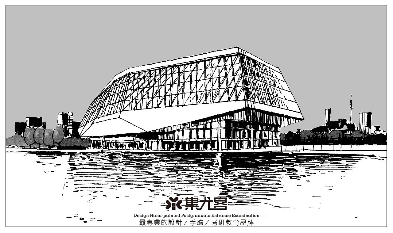 2019年普利兹克奖获得者-矶崎新建筑作品--手绘表达