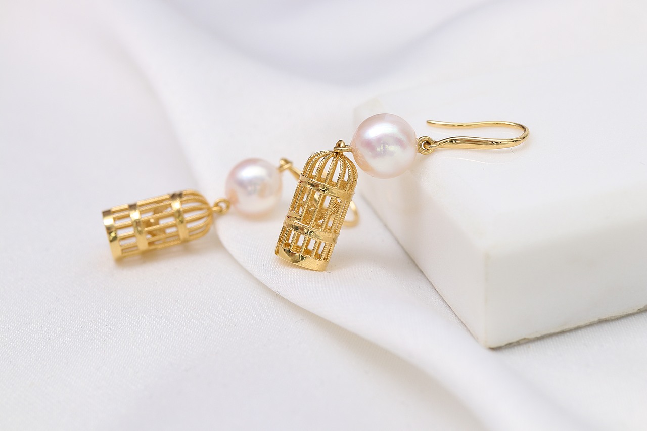 K金鸟笼耳坠 精致工艺 原图 场景摄影（图ZMjAwNDQ4NTU2） - 时尚/艺术摄影 - 站酷设计师浩然儿啊原创素材 - 站酷ZCOOL