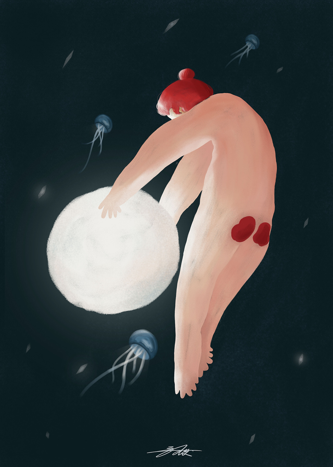 《月亮上的人儿呀》