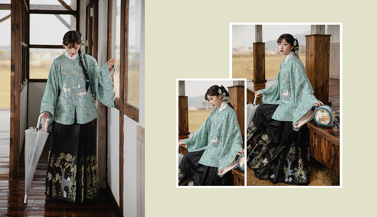 早春的汉服出游系列（图ZMjQ2MTc1MDg0） - 传统/民族服饰 - 站酷设计师懒人是青雀儿原创素材 - 站酷ZCOOL