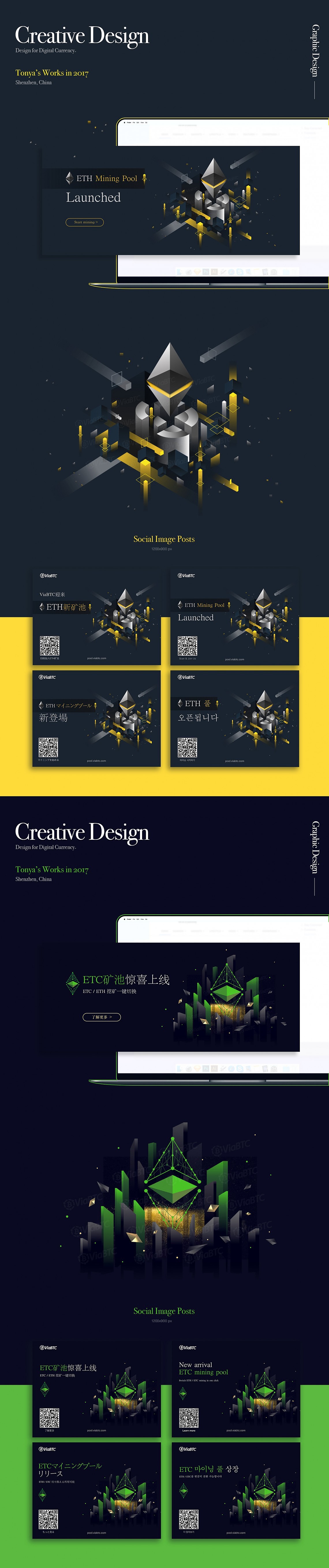 区块链视觉设计作品/Banner/专题/图形设计