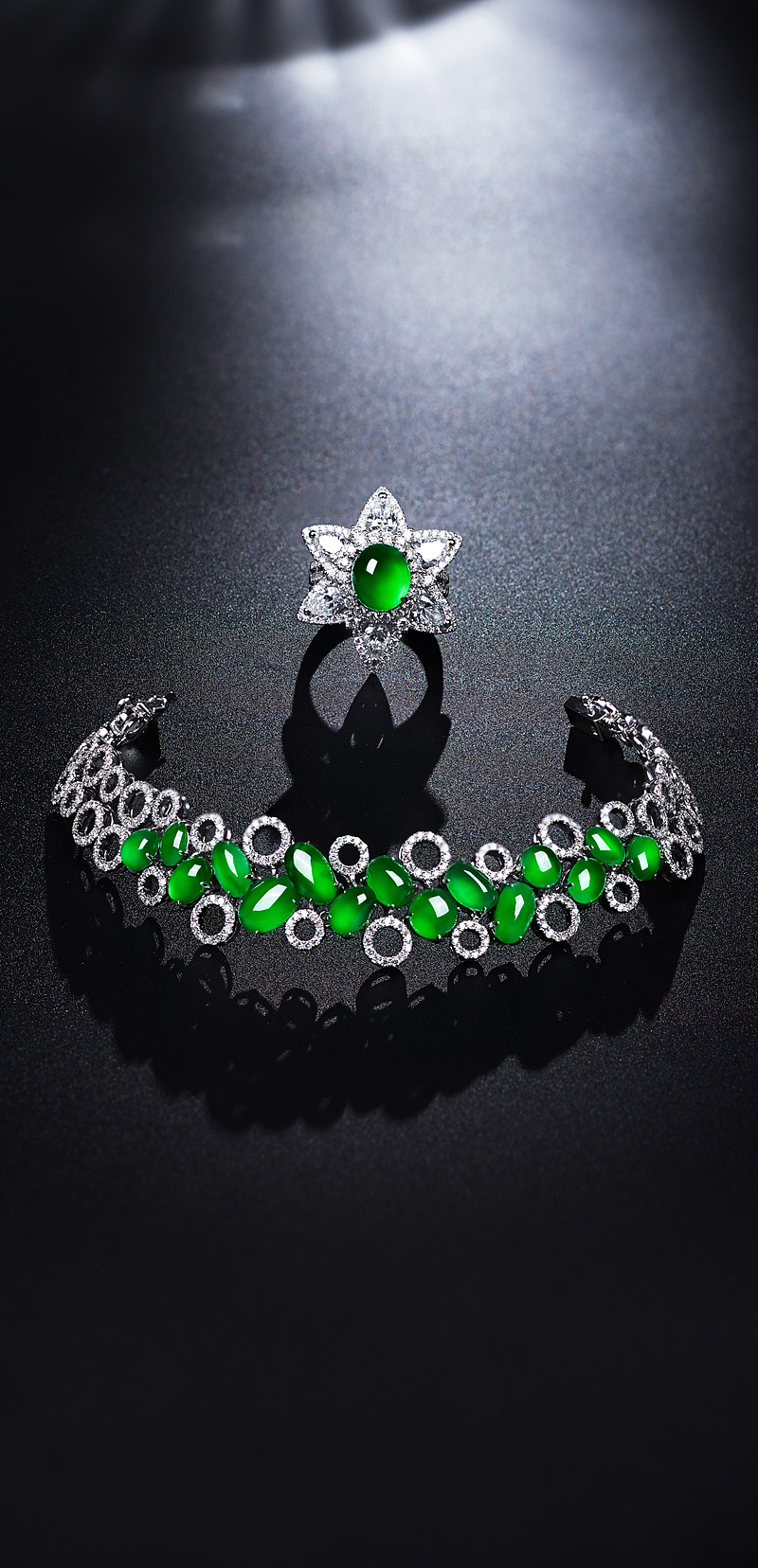 翡翠场景图（暗黑系列）（图ZMjA1MzUxMDg0） - 产品摄影 - 站酷设计师一周一练文化传播原创素材 - 站酷ZCOOL